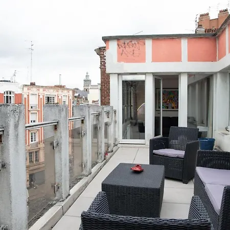 شقة La Maison Sur Le Toit, Hypercentre, Terrasse, Soleil ليل